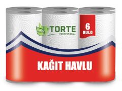 Torte Ev Tipi Kağıt Havlu 6'lı